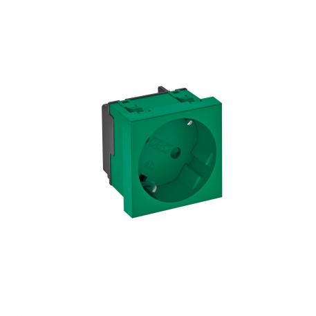 33° socket, protective contact, single ментово зелено; RAL 6029